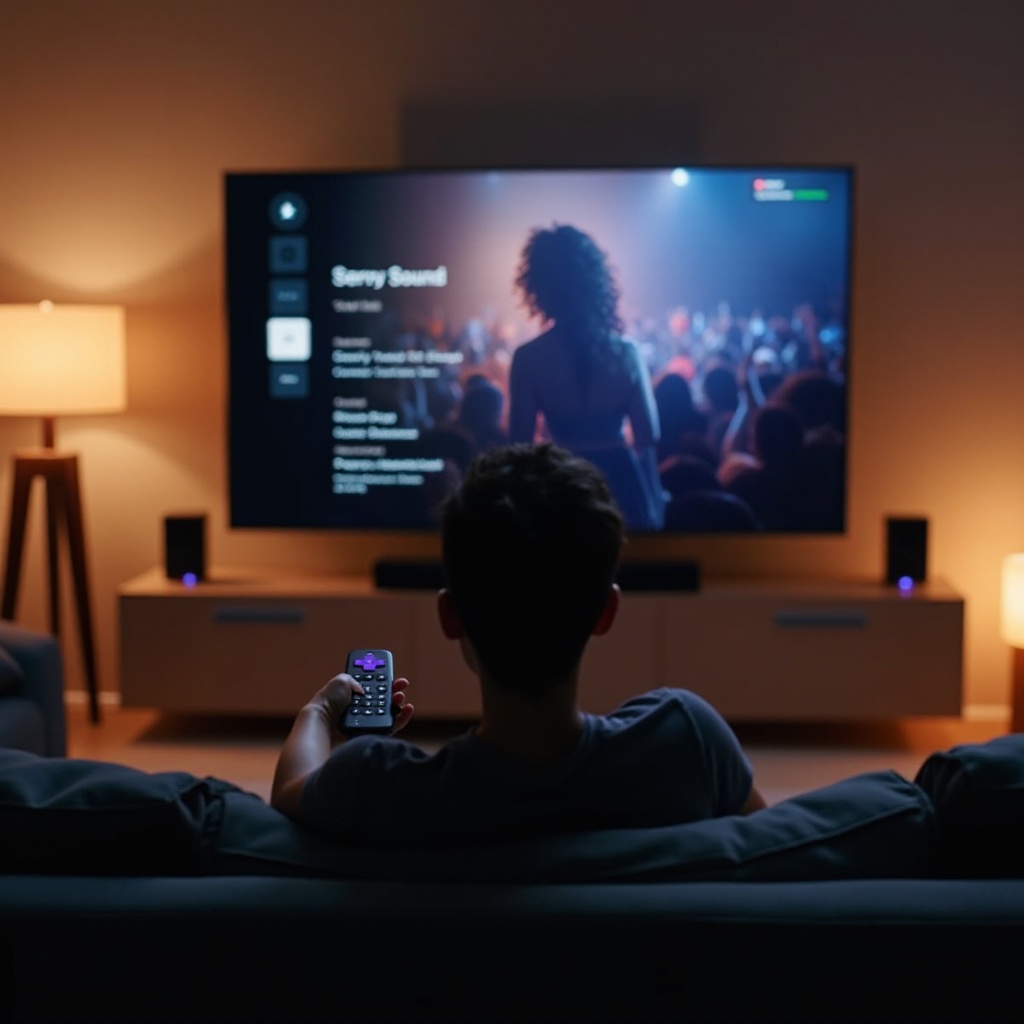 impostazione del suono della musica Roku TV