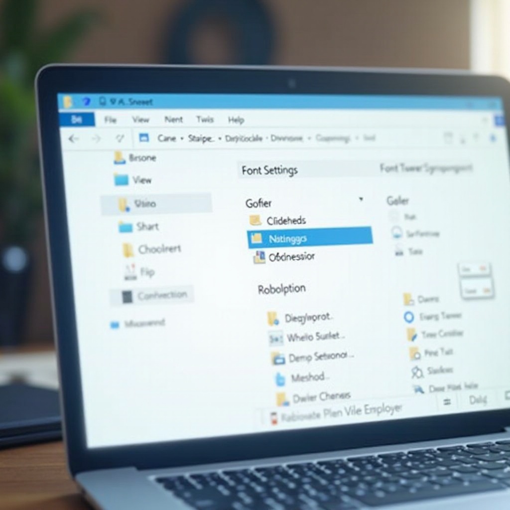 تغيير الخط في مستكشف ملفات ويندوز 10