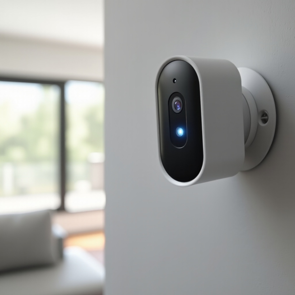 كاميرا Nest تومض باللون الأزرق