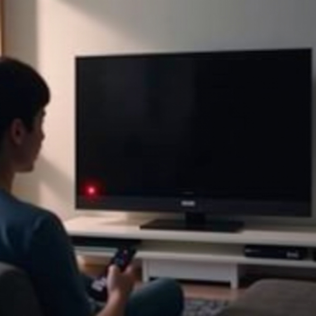 téléviseur onn clignote en rouge
