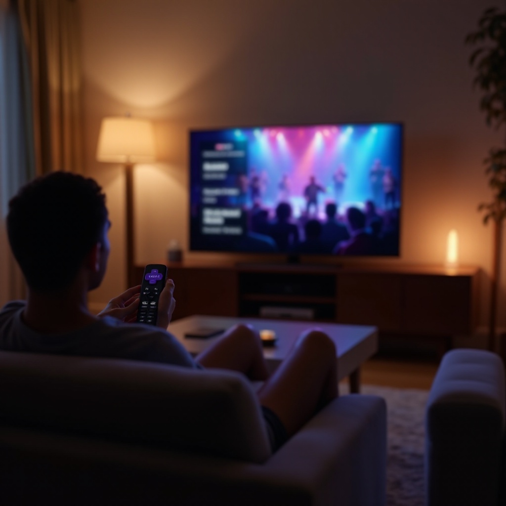 paramètre de son de musique Roku TV