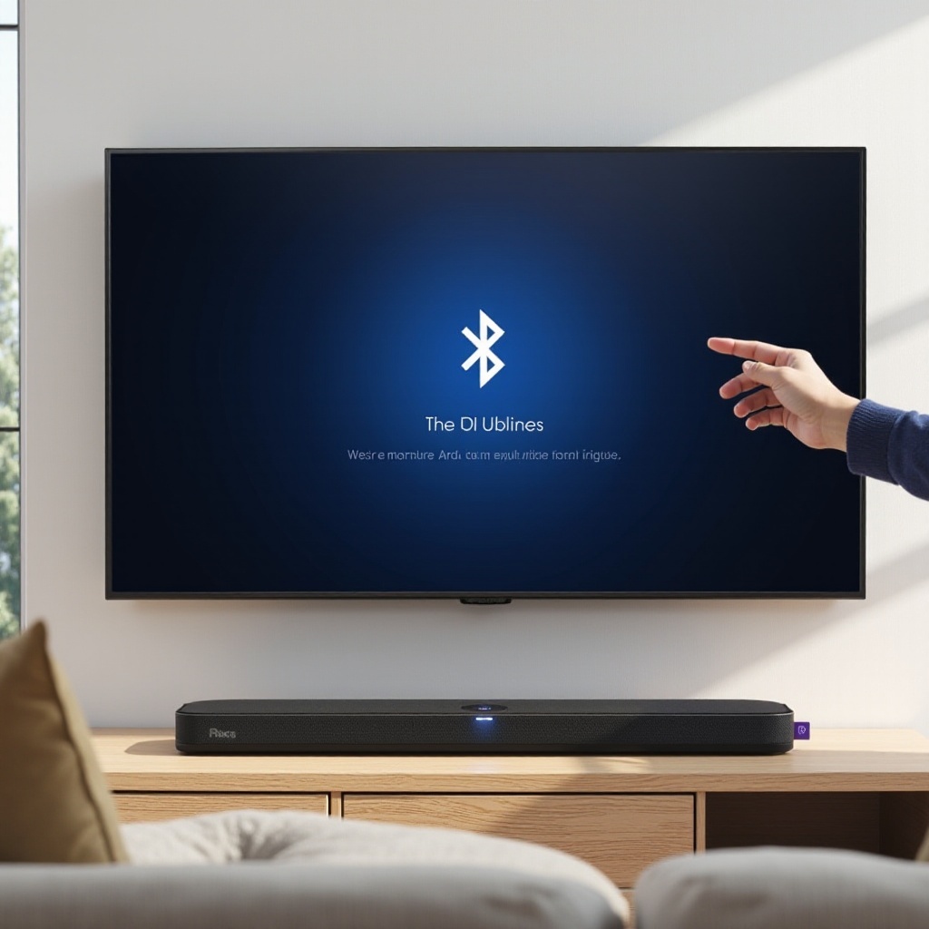 vinculación por Bluetooth de la barra de sonido Onn con el televisor Roku