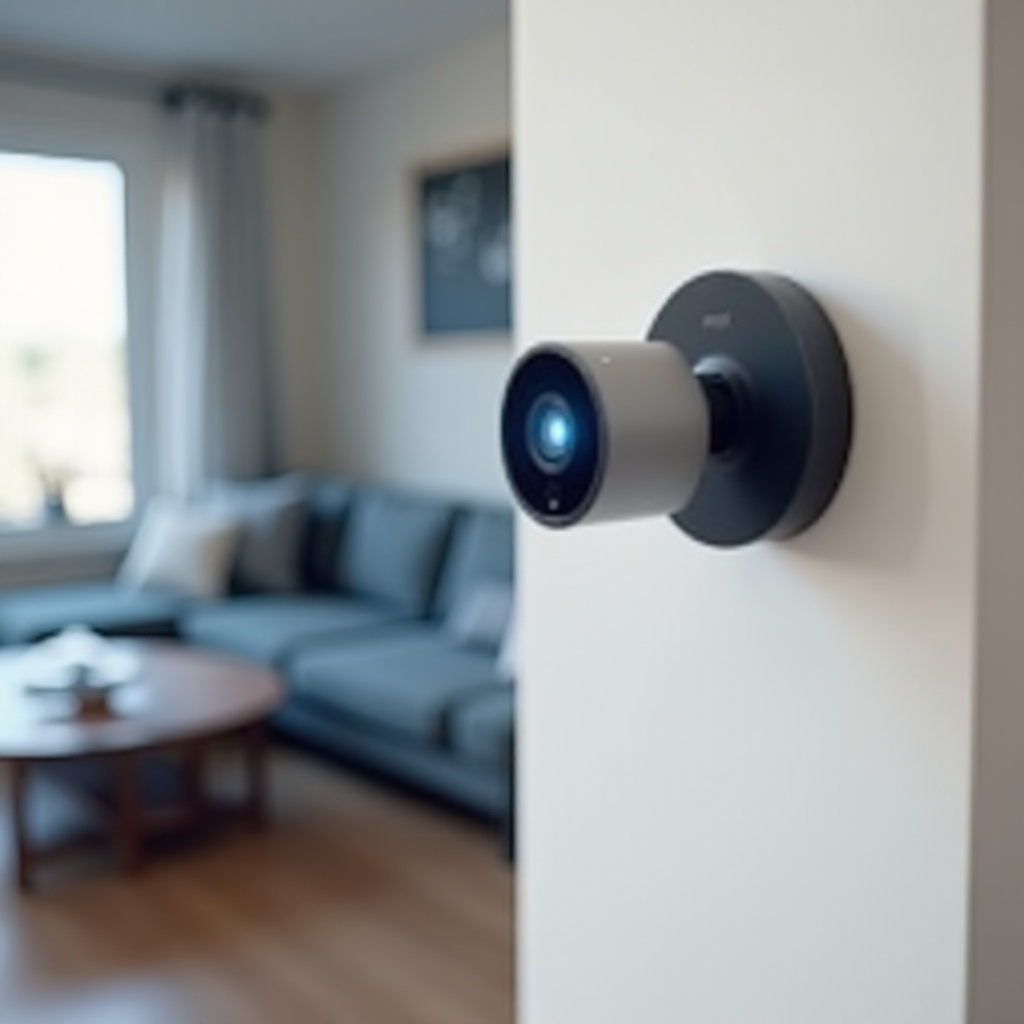 nest cam flashing blue