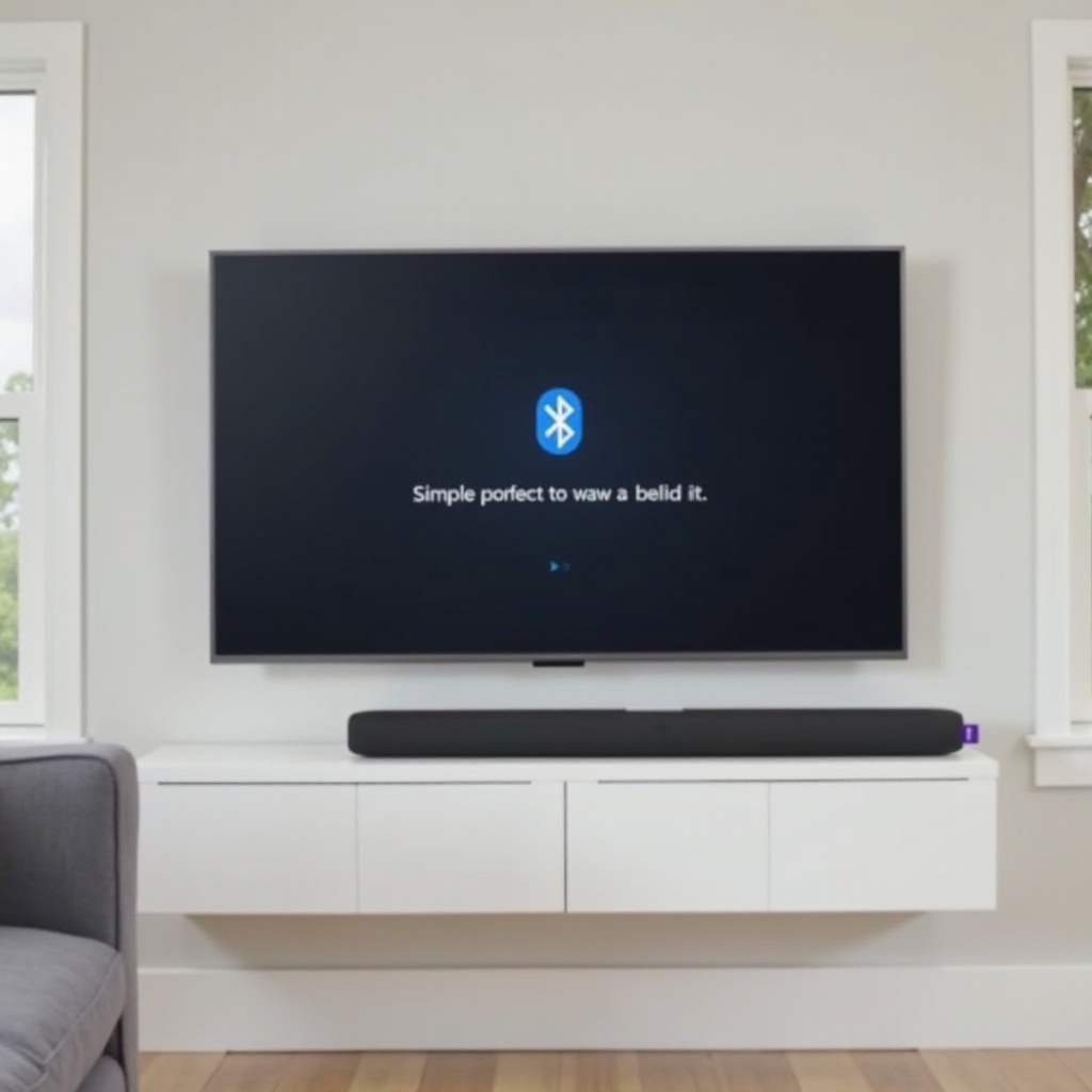 appairage Bluetooth de la barre de son Onn avec le téléviseur Roku