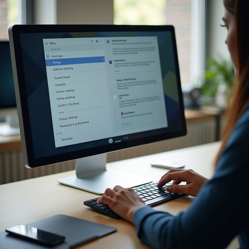 comment ouvrir les paramètres avec le clavier