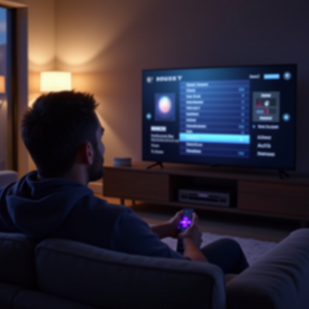 roku tv music sound setting