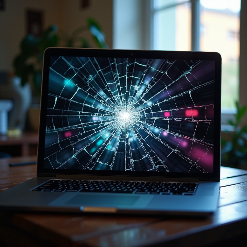 dropped laptop screen messed up