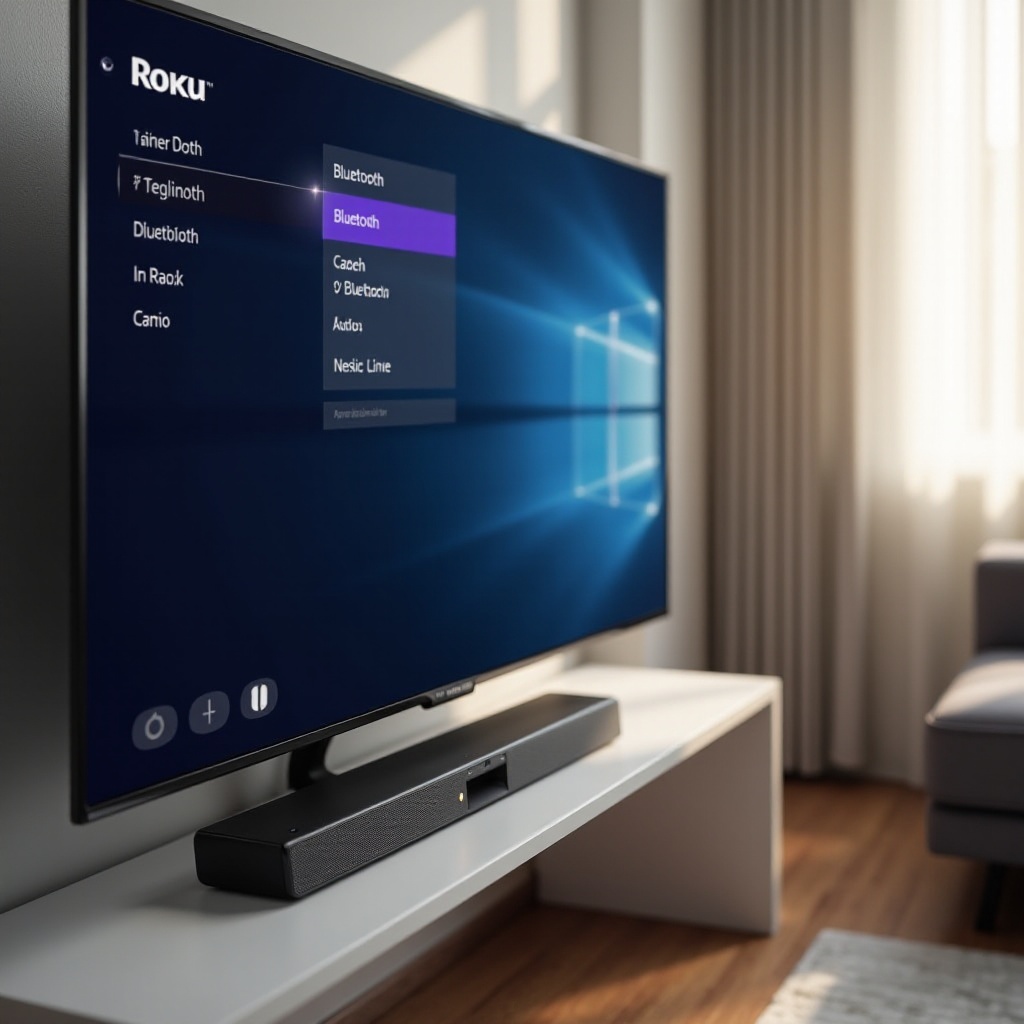 associazione Bluetooth della soundbar Onn alla TV Roku